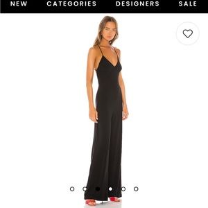 Norma Kamali Low Back Slip Jumpsuit